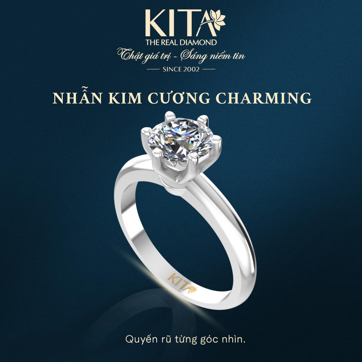 nhẫn kim cương mẫu mới KITA